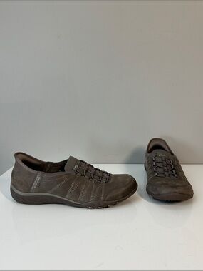 Skechers Slip-ins Breathe Easy Home Body Taupe Gray Size 7